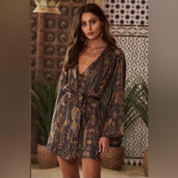 12th Tribe Gold Standard Kimono Dress - Picture 1 of 5